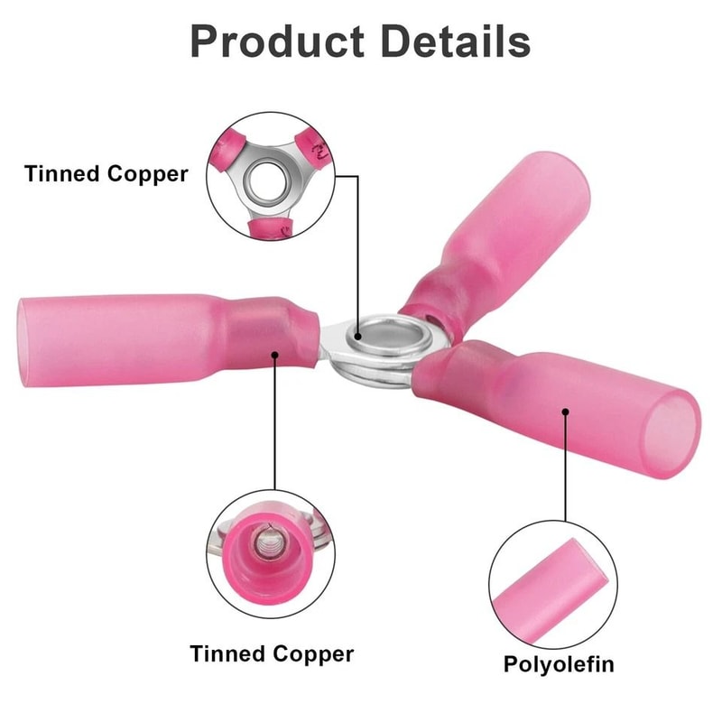 AWG Heavy Duty Heat Shrink Butt Connectors For Automotive Marine Use 1