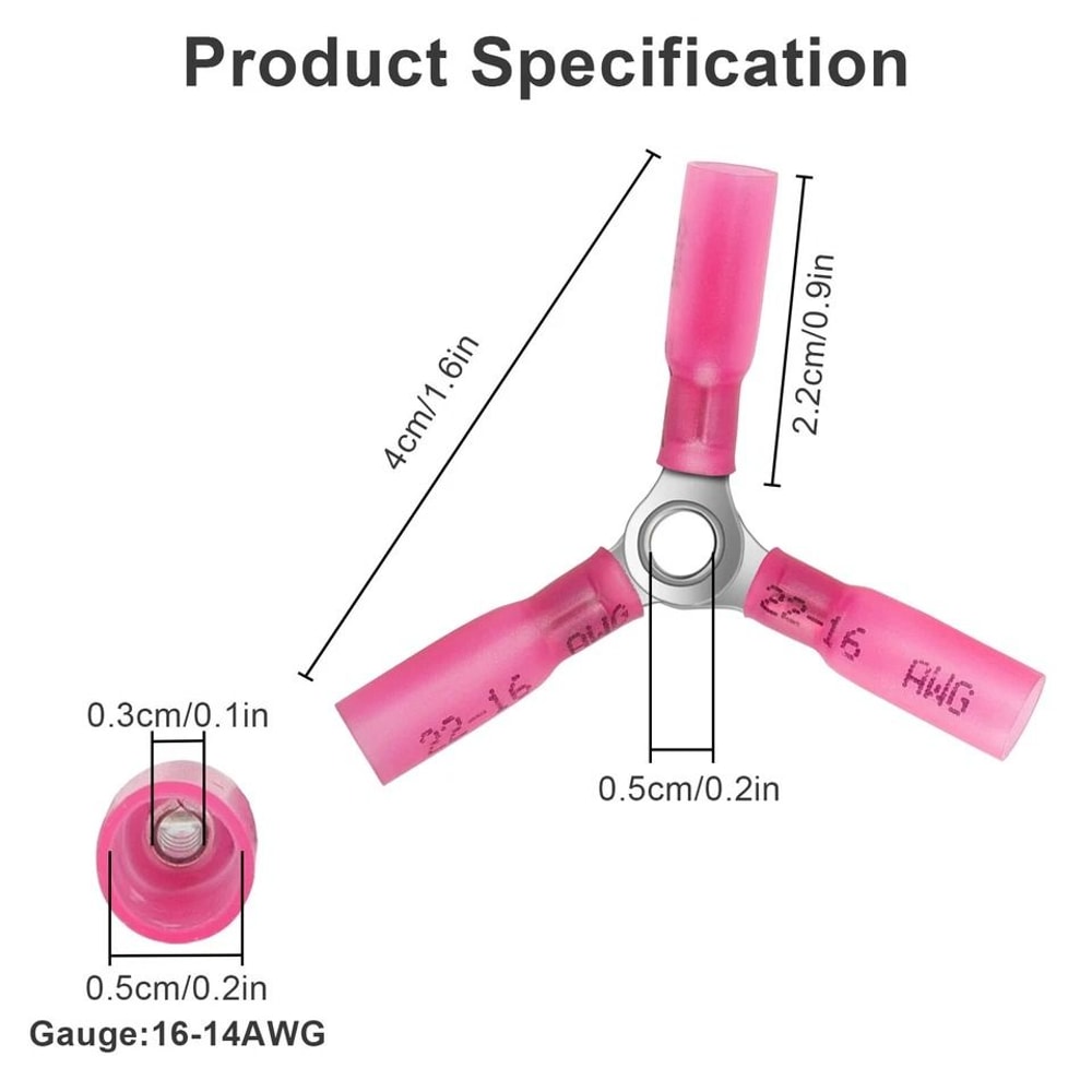 AWG Heavy Duty Heat Shrink Butt Connectors For Automotive Marine Use 2