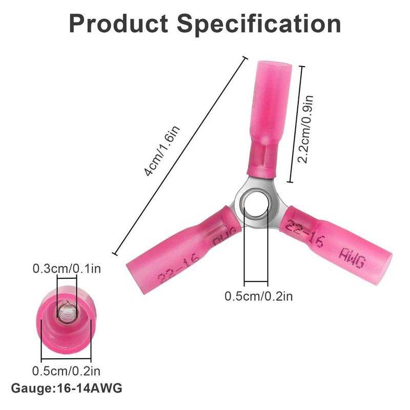 AWG Heavy Duty Heat Shrink Butt Connectors For Automotive Marine Use 2