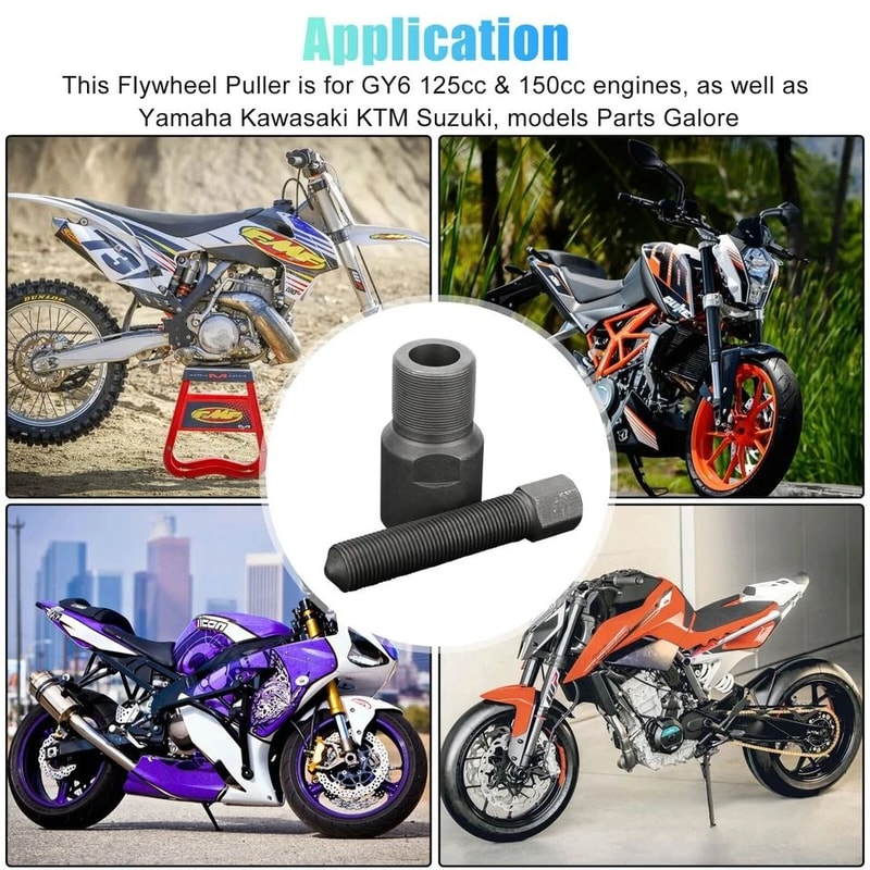 Motorcycle Flywheel Puller For Yamaha Kawasaki Clutch Removal 14
