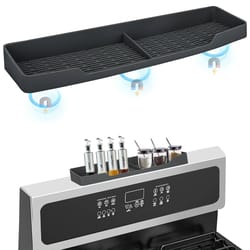magnetic silicone kitchen spice rack stove top shelf, countertop organizer for spices and more