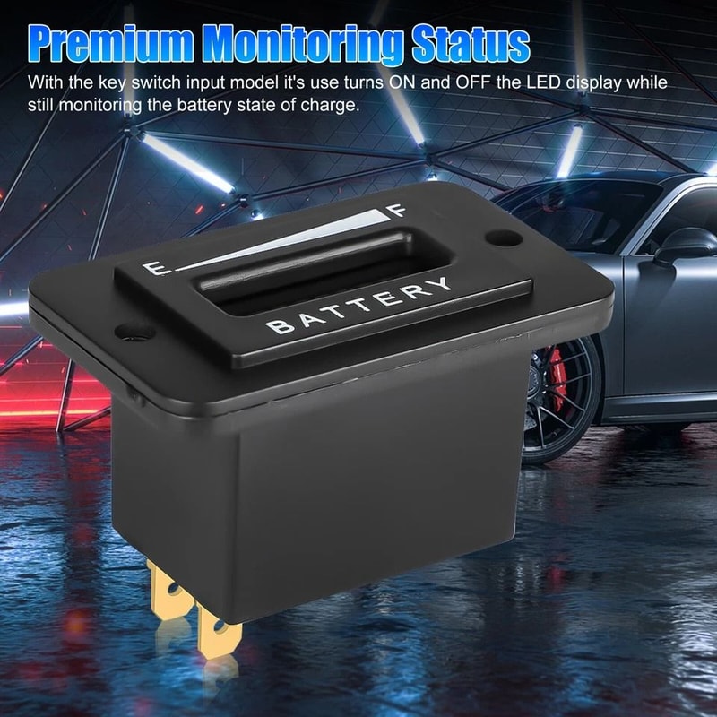 Battery Indicator Meter For EZGO Club Car And Yamaha Golf Carts Clear LED Display And Weatherproof 4