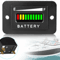 Battery Indicator Meter For EZGO Club Car And Yamaha Golf Carts Clear LED Display And Weatherproof 0