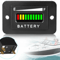 Battery Indicator Meter For EZGO Club Car And Yamaha Golf Carts Clear LED Display And Weatherproof 0