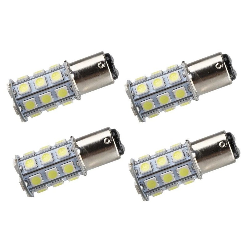 Super Bright BA15D SMD LED Interior RV Camper Trailer Light Bulb White HighQuality Replacement For 0
