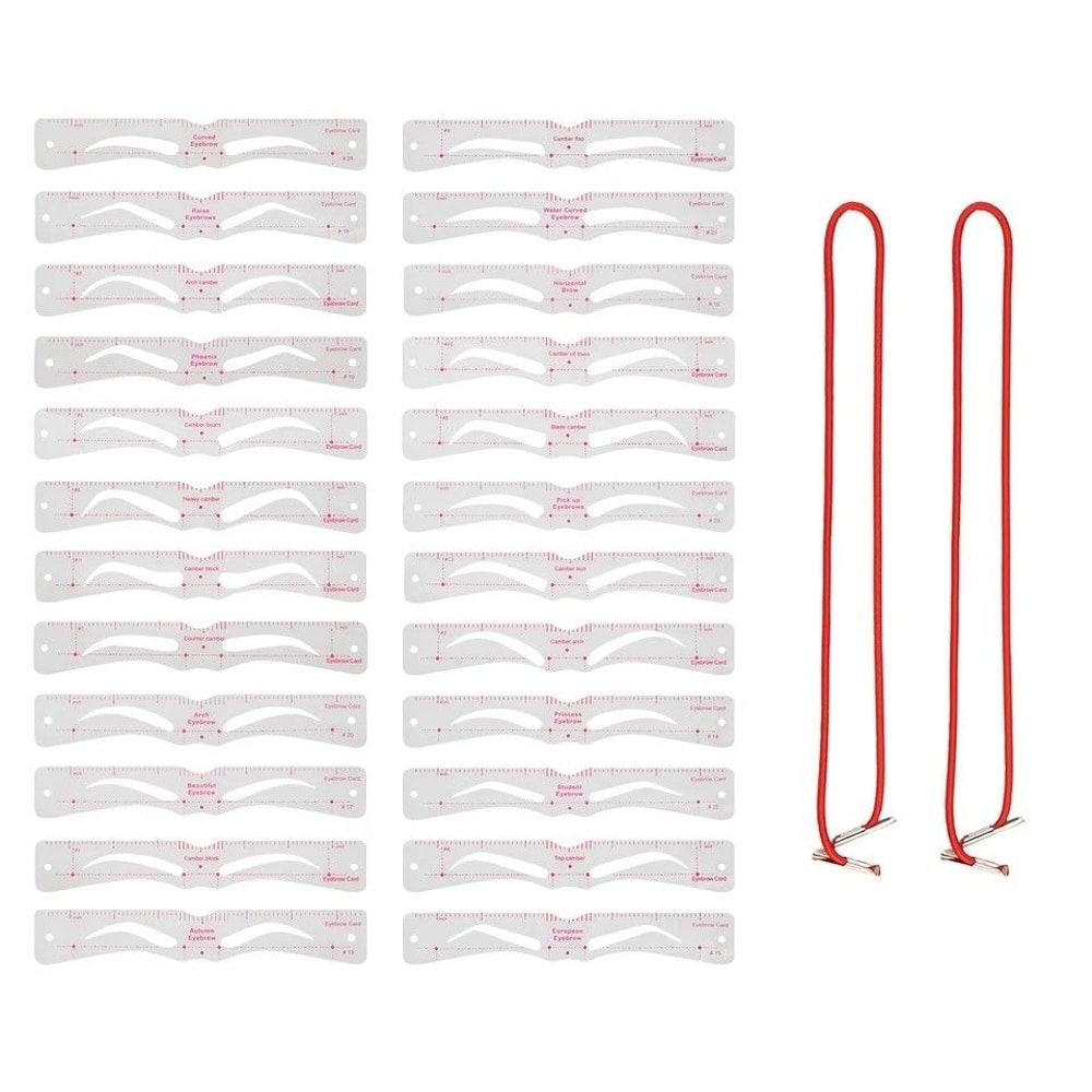 Eyebrow Shaping Stencils Reusable Makeup Template Kit For Perfect Brows 0