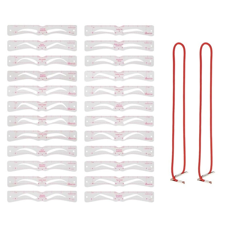 Eyebrow Shaping Stencils Reusable Makeup Template Kit For Perfect Brows 0
