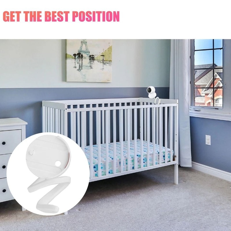 Monitor Mount Camera Shelf For Infant Optics Crib Attachment For Easy Viewing 2
