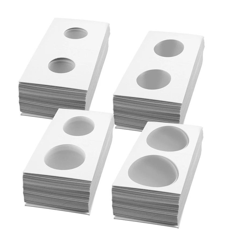 Cardboard Coin Holders Sizes Mylar Paper Flip For Coin Collection Album Storage 0