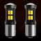 WhiteAmber LED DRL Switchback Turn Signal Parking Light Bulbs Dual Color For Vehicles 0