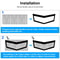 Universal Black Car Grille Mesh Net Sheet Durable Aluminum Auto Grill For Protection And Style 1