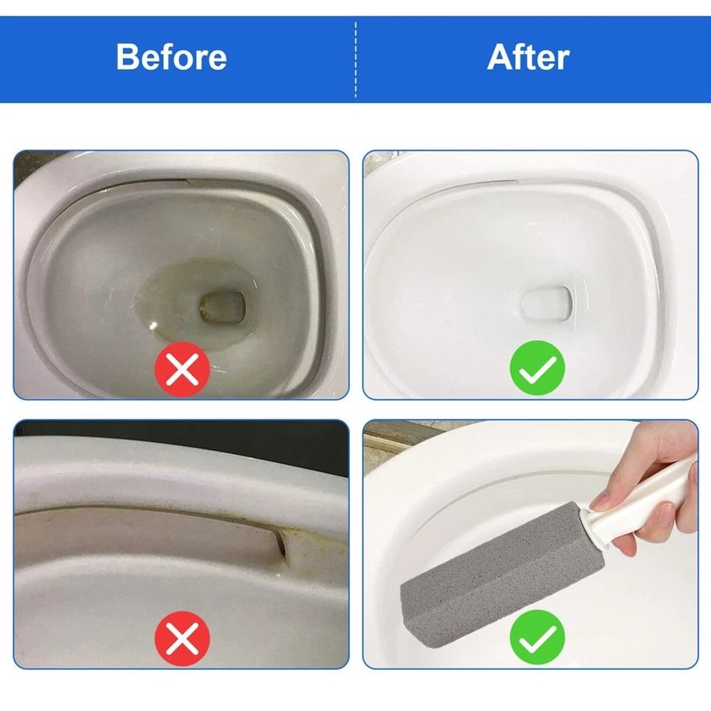 Heavy Duty Pumice Stone With Handle Toilet Scouring Stain Remover For Porcelain Tiles And More 5