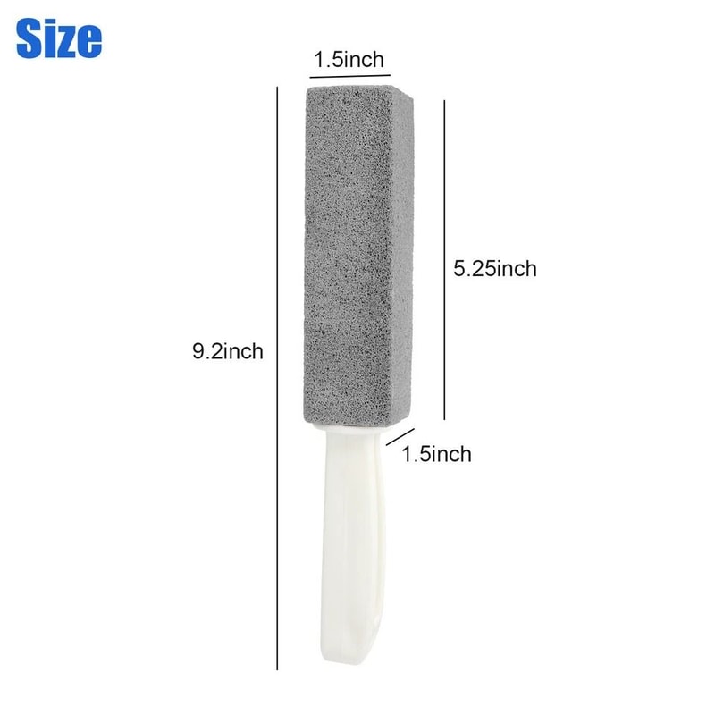 Heavy Duty Pumice Stone With Handle Toilet Scouring Stain Remover For Porcelain Tiles And More 7
