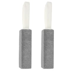 heavy duty pumice stone with handle toilet scouring, stain remover for porcelain, tiles, and more