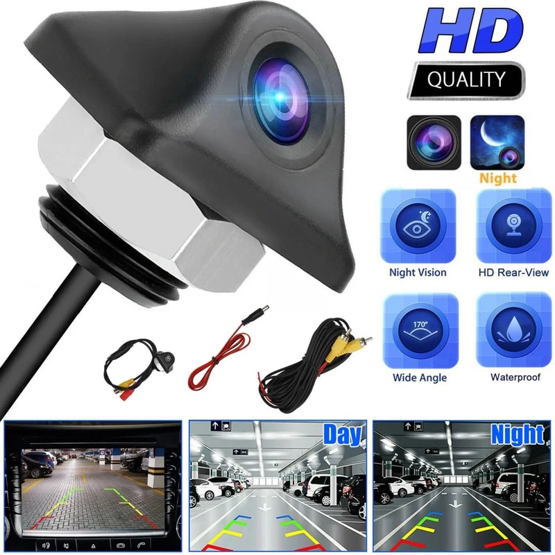 HD Car Rear View Backup Camera Night Vision Waterproof Reverse Parking Cam For Cars Trucks 9