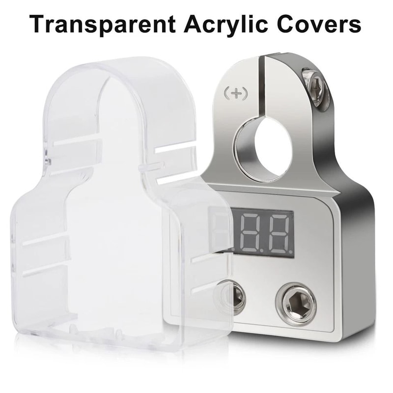Car Battery Terminal Connectors With LED Voltmeter 2