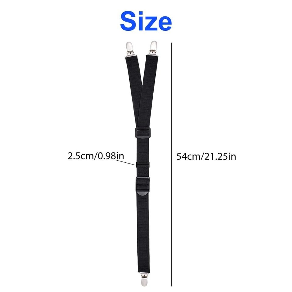 Adjustable Shirt Stays YStyle NonSlip Garters Elastic Suspender For Shirts 5