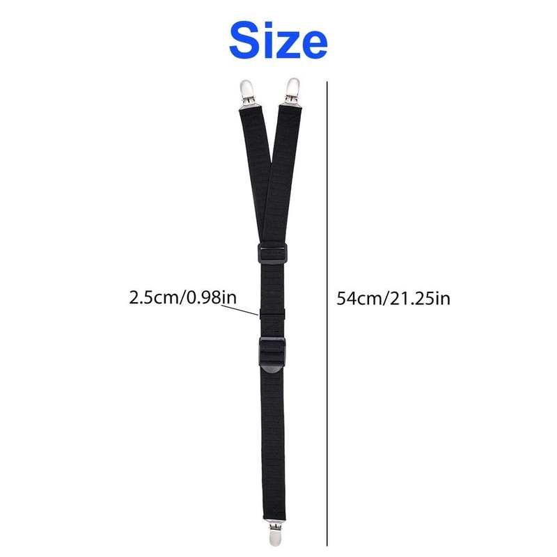 Adjustable Shirt Stays YStyle NonSlip Garters Elastic Suspender For Shirts 5
