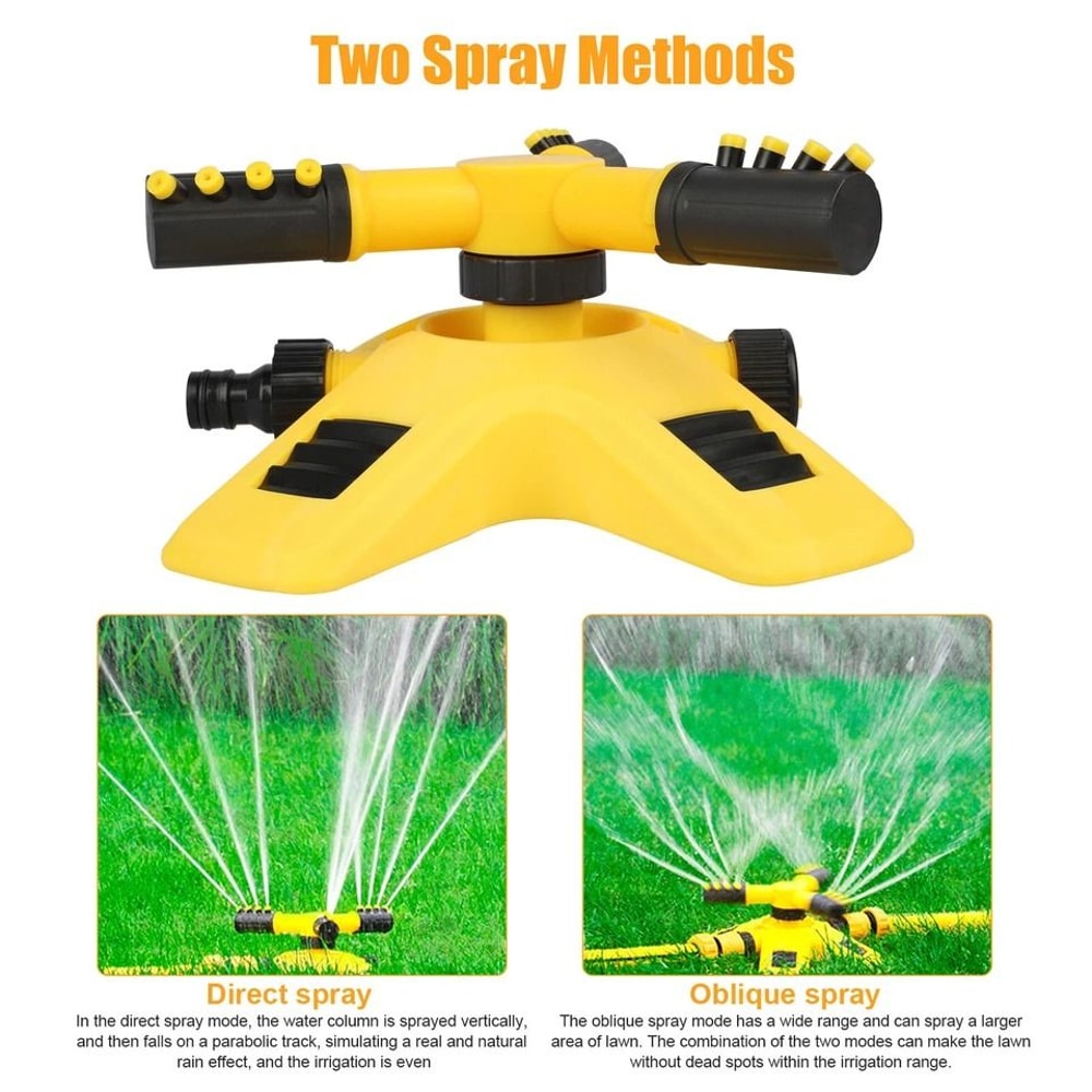 Automatic Rotating Lawn Sprinkler For Grass Watering Efficient Irrigation System For Patio Yard 2