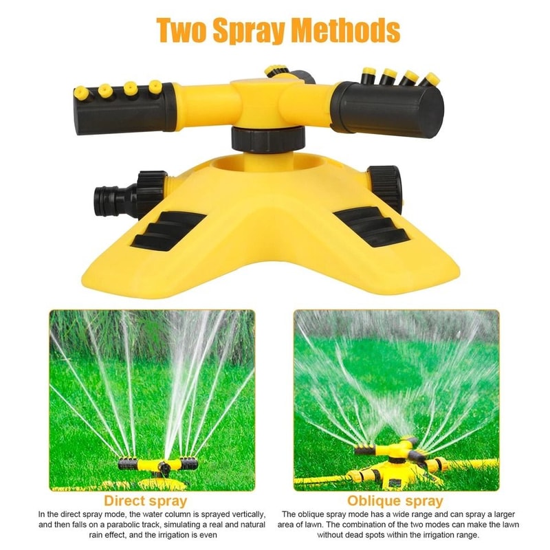 Automatic Rotating Lawn Sprinkler For Grass Watering Efficient Irrigation System For Patio Yard 2