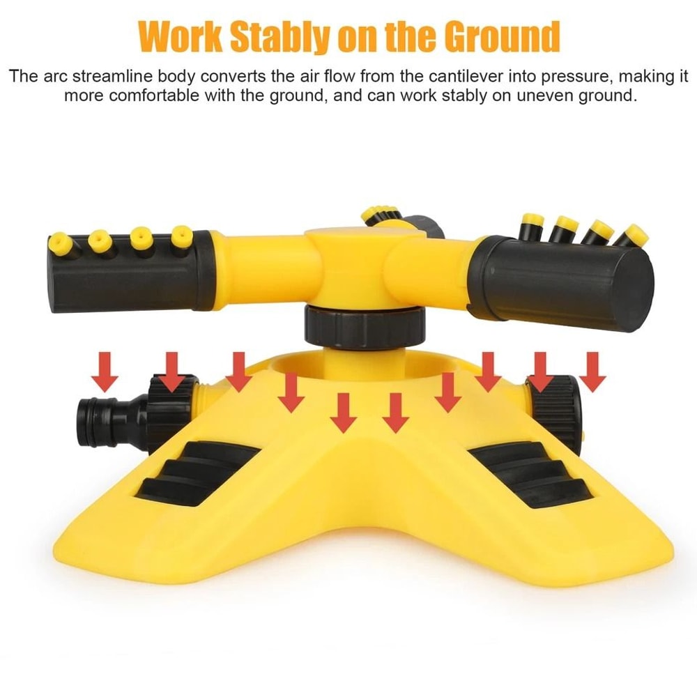 Automatic Rotating Lawn Sprinkler For Grass Watering Efficient Irrigation System For Patio Yard 6