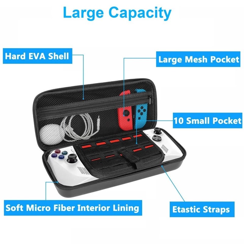 Portable Carrying Case For ASUS ROG Ally Shockproof Travel Bag With Large Capacity Waterproof Prot 1