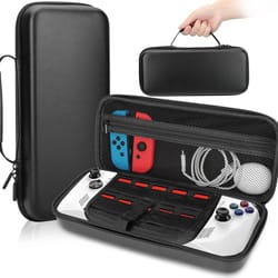 portable carrying case for asus rog ally shockproof travel bag with large capacity & waterproof protection