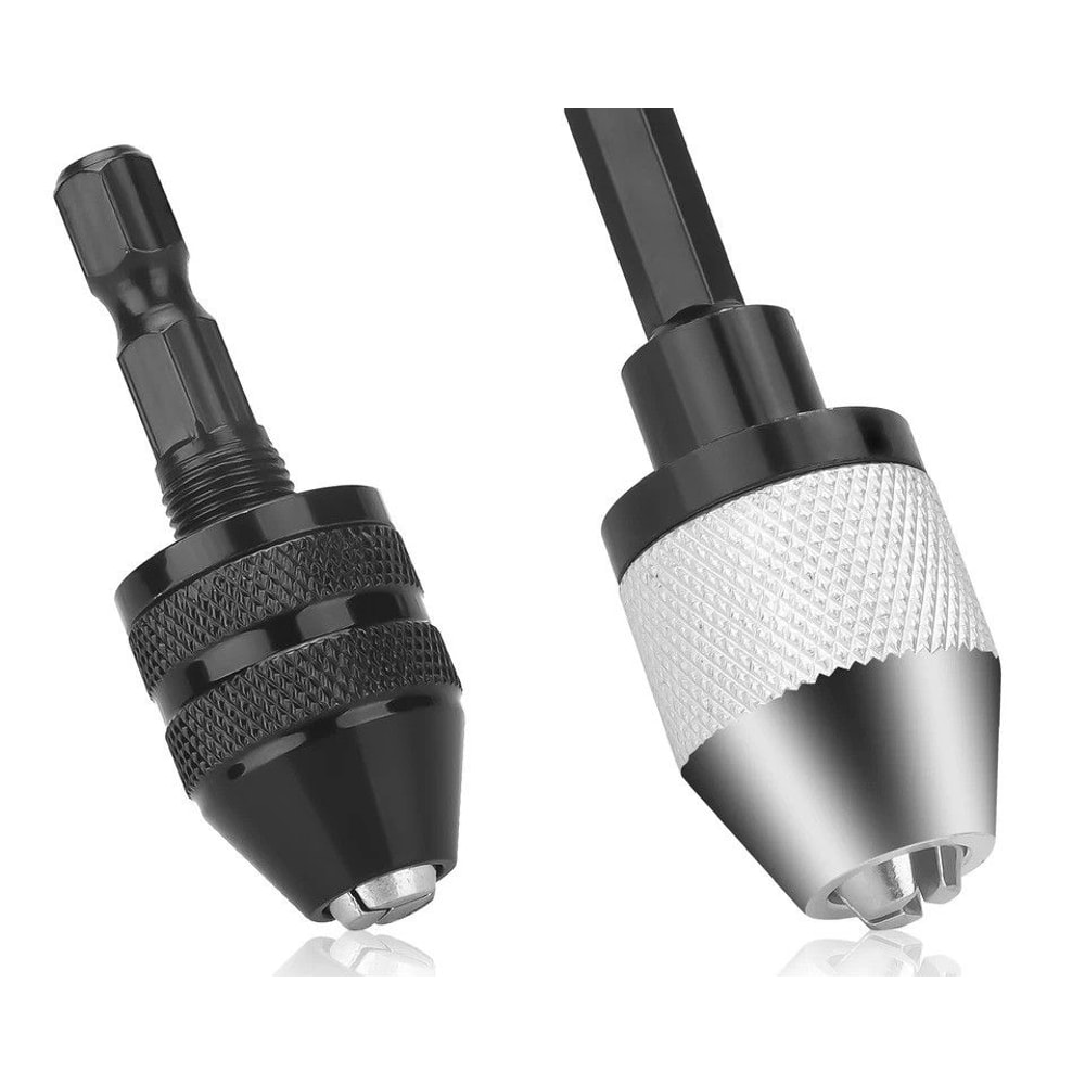 Keyless Chuck Conversion Hex Shank Adapter Drill Bit Quick Change Driver 0
