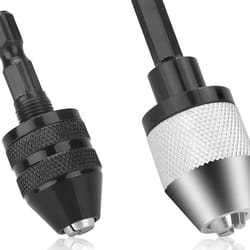 keyless chuck conversion hex shank adapter drill bit quick change driver