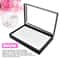 Jewelry Ring Display Case Earring Organizer Stackable Dustproof Storage Tray For Rings Earrings 2