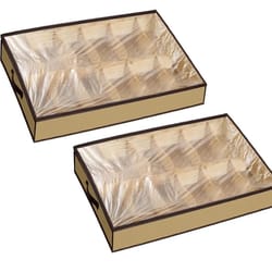 under bed shoe organizer with zipper dustproof storage box for closet & shoes