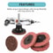 Roll Lock Surface Conditioning Sanding Discs For Die Grinder Medium Grit Pads For Polishing Finish 3