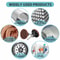 Roll Lock Surface Conditioning Sanding Discs For Die Grinder Medium Grit Pads For Polishing Finish 6