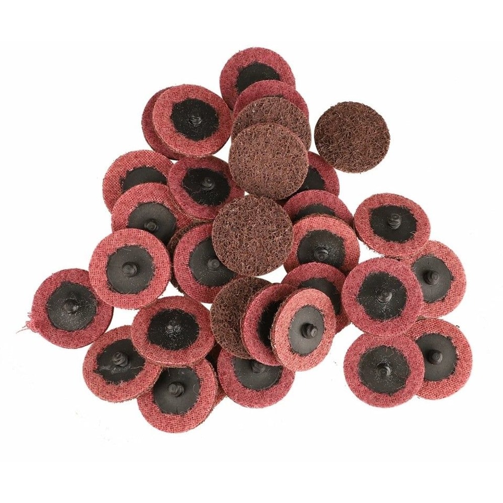 Roll Lock Surface Conditioning Sanding Discs For Die Grinder Medium Grit Pads For Polishing Finish 0