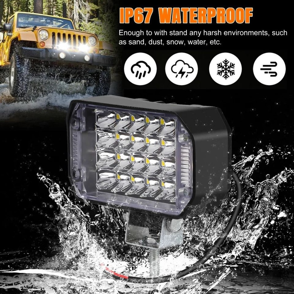 LED Work Light Bar HighPerformance Offroad Fog Spot Pods For Trucks ATVs SUVs And Motorcycles 3