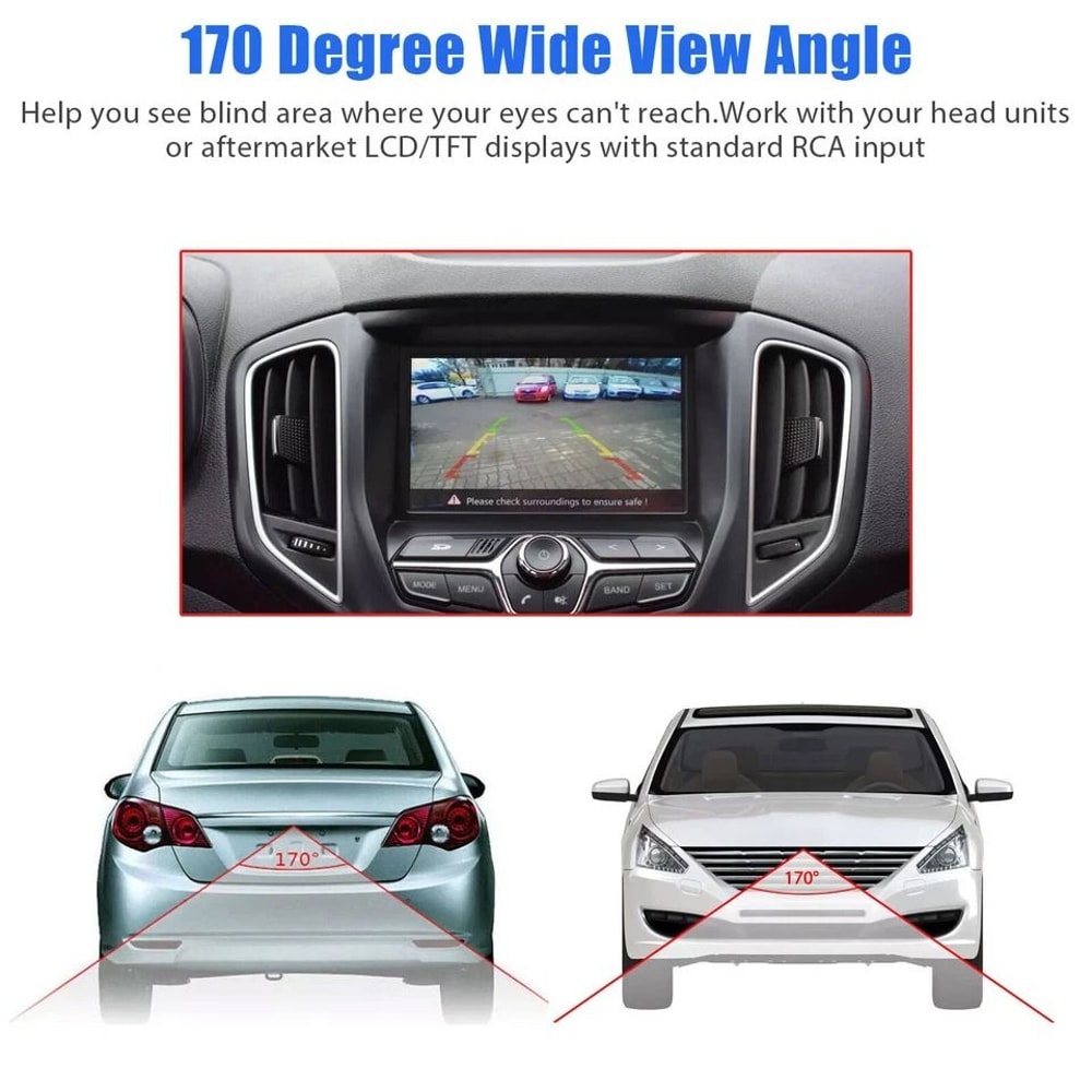 Car Backup Camera With Night Vision FrontRear View Parking Camera 3