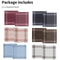 Plaid Cotton Handkerchief Set Soft Absorbent Classic Pocket Squares 16