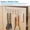 OvertheDoor Metal Hook Rack Hooks For Towels Coats Hats Durable Stainless Steel Hanger For Home B 3