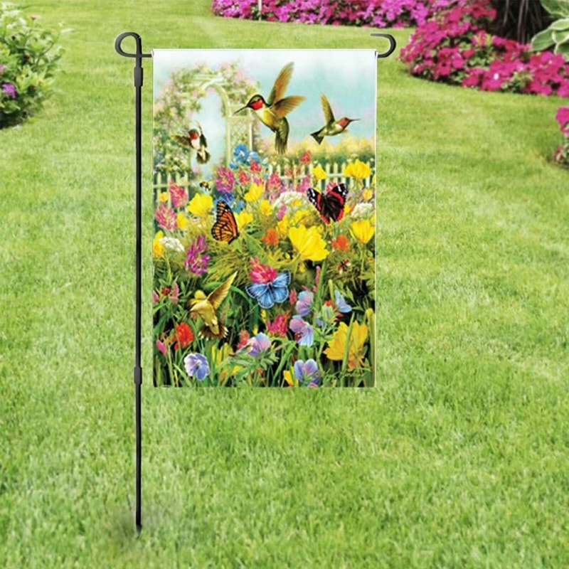Blank Polyester Garden Flags Sublimation Ready For Custom Designs Parade Decorations Perfect For 5