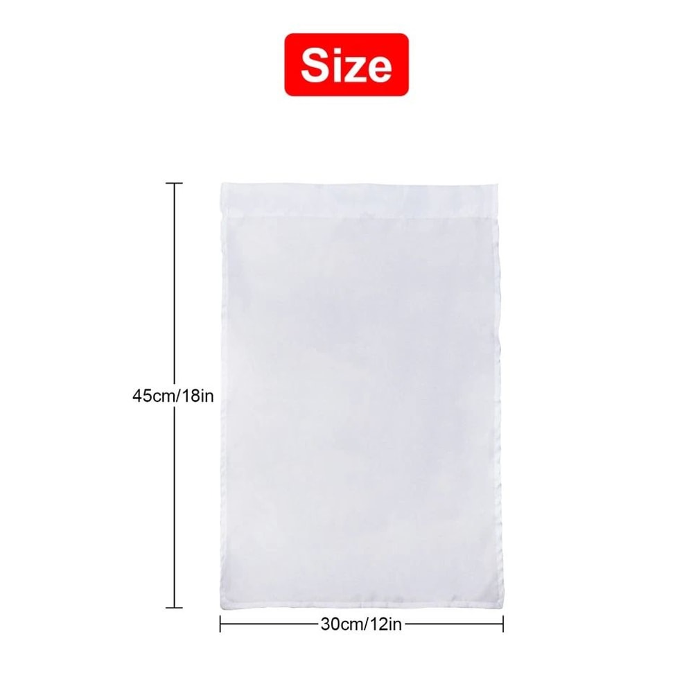 Blank Polyester Garden Flags Sublimation Ready For Custom Designs Parade Decorations Perfect For 6