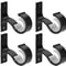 Wall Mount Curtain Rod Holders With Screws Aluminum Bracket 0