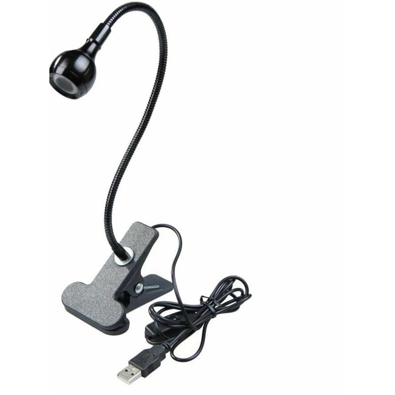 USB LED Reading Light Flexible Clipon Lamp For Books Desks And Laptops Eye Protection Adjustable US 0