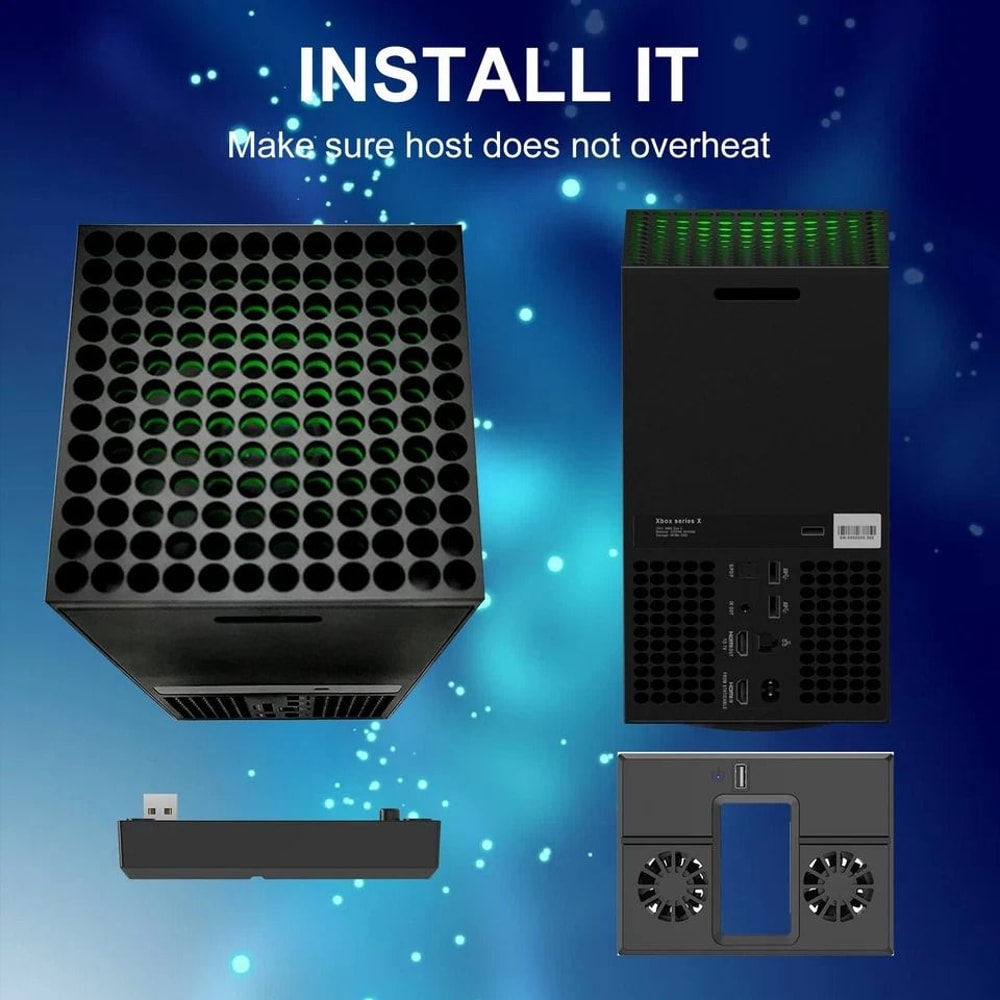 USB Cooling Fan For Xbox Series X Console LowNoise HighSpeed External Cooler Ergonomic Design 3