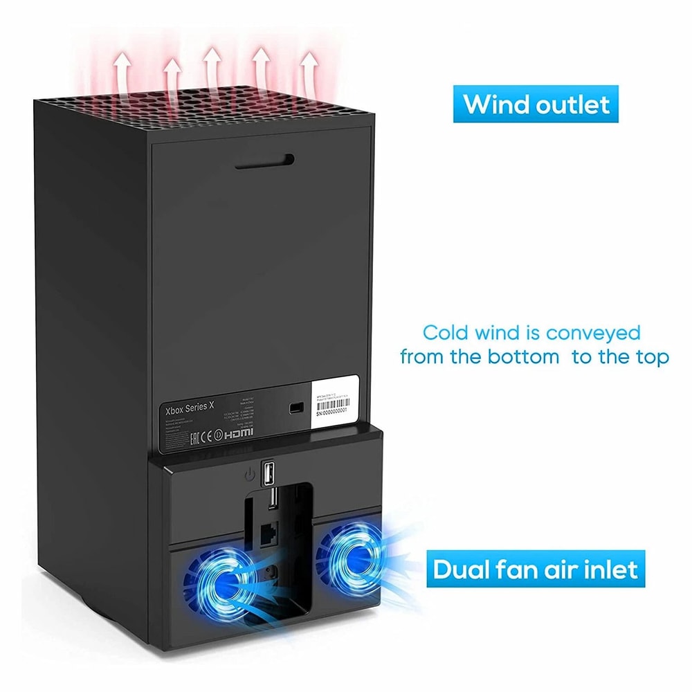 USB Cooling Fan For Xbox Series X Console LowNoise HighSpeed External Cooler Ergonomic Design 7