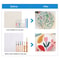 DIY Punch Needle Kit For Embroidery Cross Stitch Complete Craft Set With Tools Fabrics 2