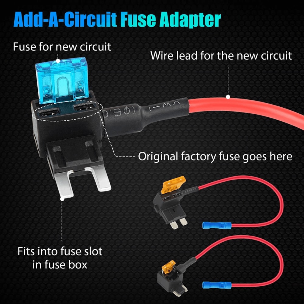 AddaCircuit Fuse Adapter Kit Standard Mini Blade Fuse Holders For Car 11