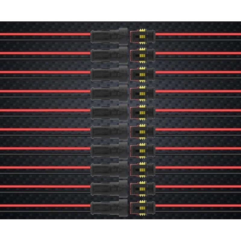 Waterproof Electrical Wire Connector Kit For Car Motorcycle Boat Male Female Durable 0