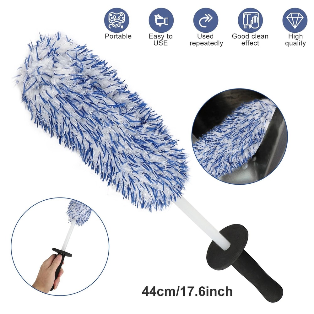 Car Wheel Cleaning Brush Tool Premium Microfiber Tire Washing Cleaner For Deep Cleaning 8