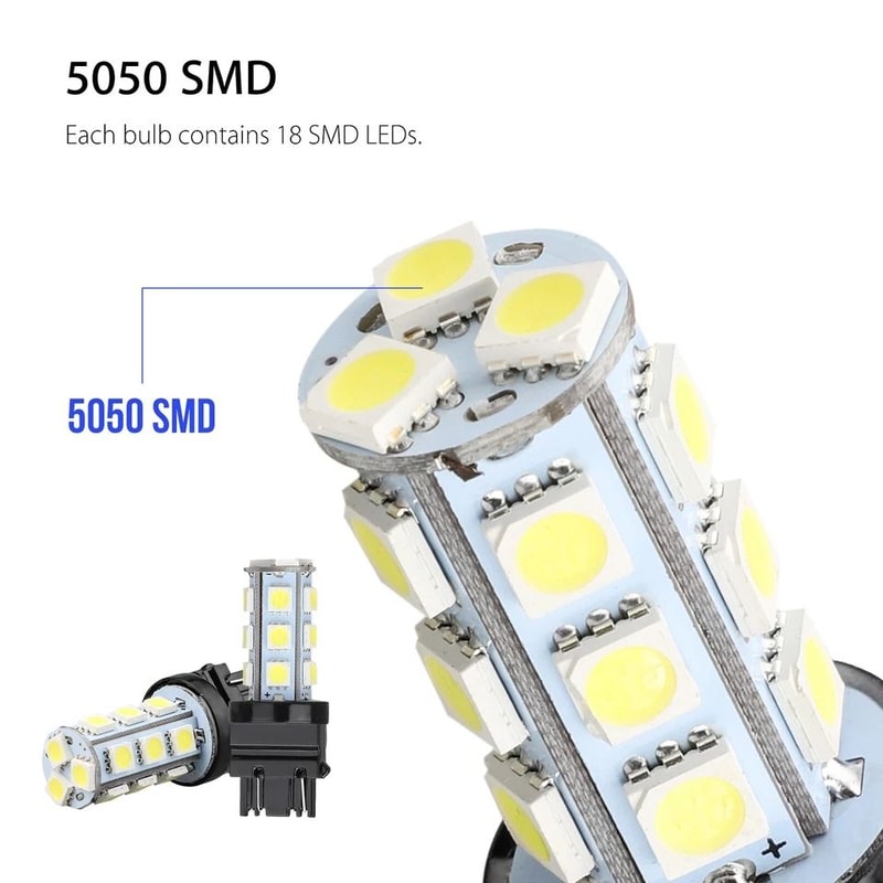 Super White LED Bulbs For Brake Tail Reverse Lights 1