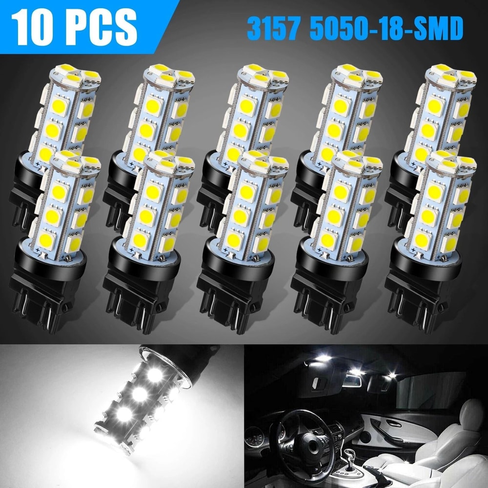 Super White LED Bulbs For Brake Tail Reverse Lights 7